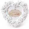 Фоторамка Sweet White "Білі Троянди" форма серця 16х16см