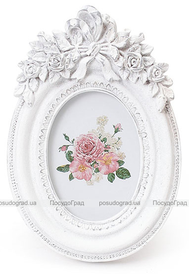 Фоторамка Sweet White "Білий Букет" овальна 13.5х9см