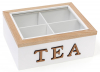 Коробка-шкатулка "I Love Tea" для чаю та цукру 4-х секційна 20x18x8см