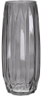 Ваза для цветов стеклянная Ancient Glass "Scandinavia Black" Ø12x30см, черное дымчатое стекло