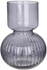 Ваза декоративная "Bottle Grey" Ø15х25см, стекло, серо-синий