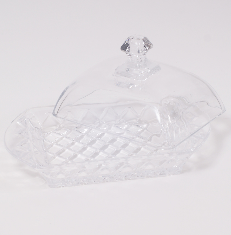 Маслянка "Bona Glass" 17.2x10.5x9см, скляна