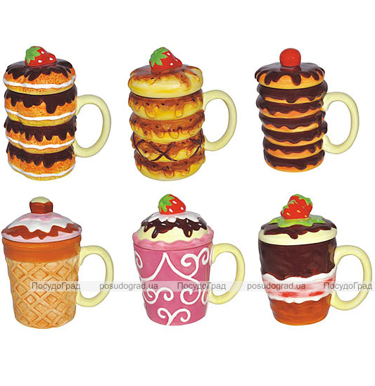 Кружка Ceramic Cake 300мл з кришкою