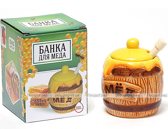 Медовница с ложкой Honey "Переполненный бочонок"