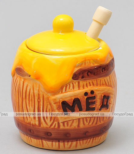 Медовница с ложкой Honey "Переполненный бочонок"