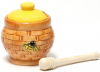 Медовница с ложкой Honey "Плетенка"
