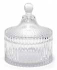 Сахарница стеклянная Bona Glass Ø10.5х12см со стеклянной крышкой