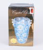 Ваза скляна Bona Glass 24см "Блакитні квіти"