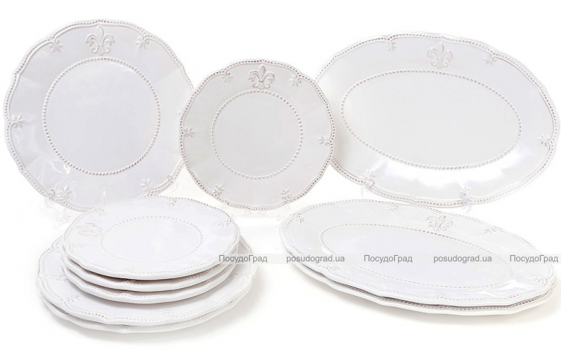 Блюдо овальне Leeds Королівська Лілія, кераміка 34х23см