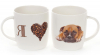 Кружка фарфоровая "I love Dogs" 380мл