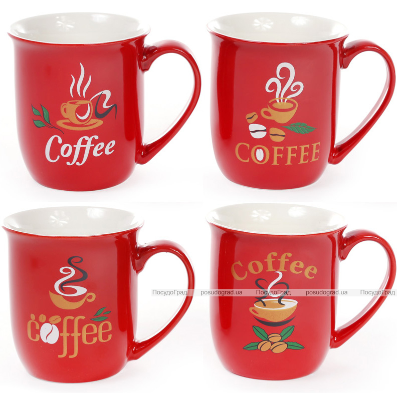 Кружка фарфоровая "COFFEE" 260мл, кофейная