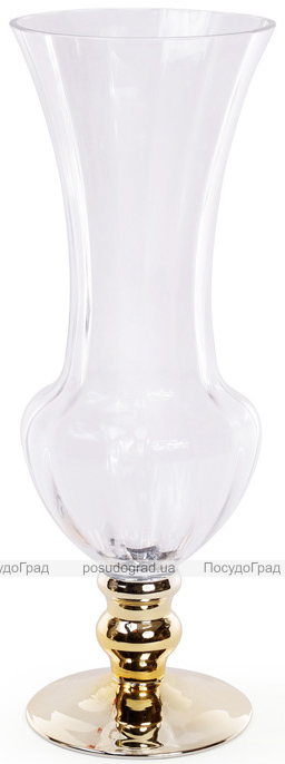 Ваза декоративная Ancient Glass Ø13х35см, стеклянная