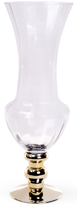 Ваза декоративна Ancient Glass Ø16.6х45см, скляна