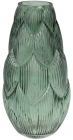 Ваза декоративна Ancient Glass Артишок 8.8х17х35см, зелене скло