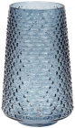 Ваза декоративна Ancient Glass Флора Ø16.5х26.5см, блакитне скло