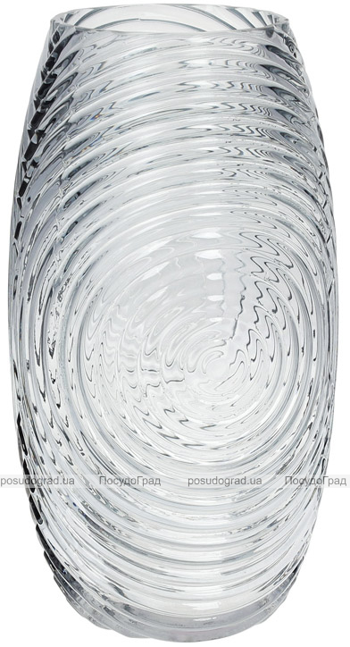 Ваза декоративна Ancient Glass Гелексі Ø16х30см, блакитне скло