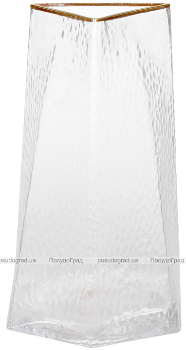 Ваза декоративна Ancient Glass "Кристал" 20х13см, скло, прозорий