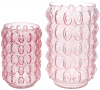 Ваза декоративна Ancient Glass "Bubbles" 22х15см, скло, рожевий