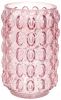 Ваза декоративна Ancient Glass "Bubbles" 22х15см, скло, рожевий