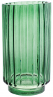 Ваза для цветов стеклянная Ancient Glass "Alice" Ø13x25см, зеленая