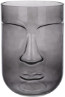 Ваза стеклянная Ariadne «Face» Ø15х20см, серое стекло