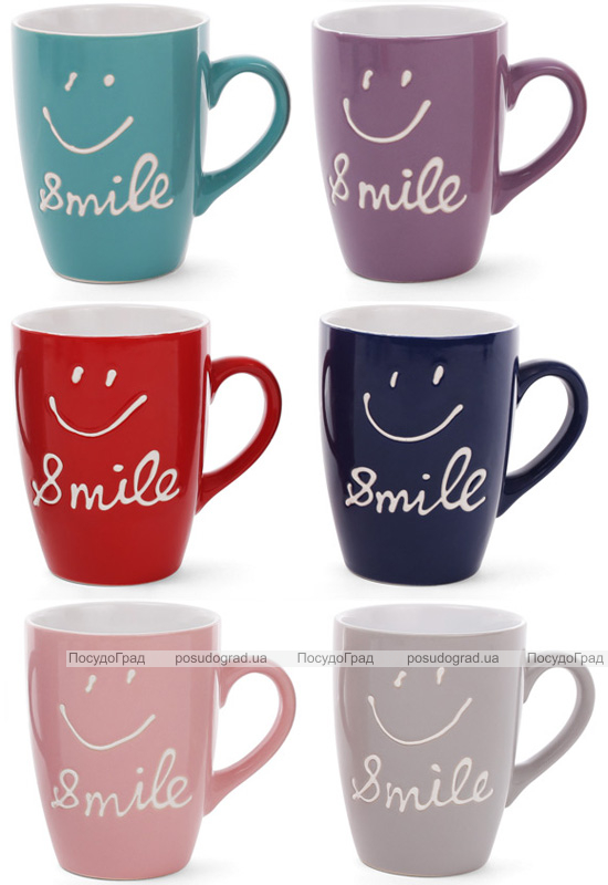Кружка керамическая "Smile" (Улыбка) 350мл