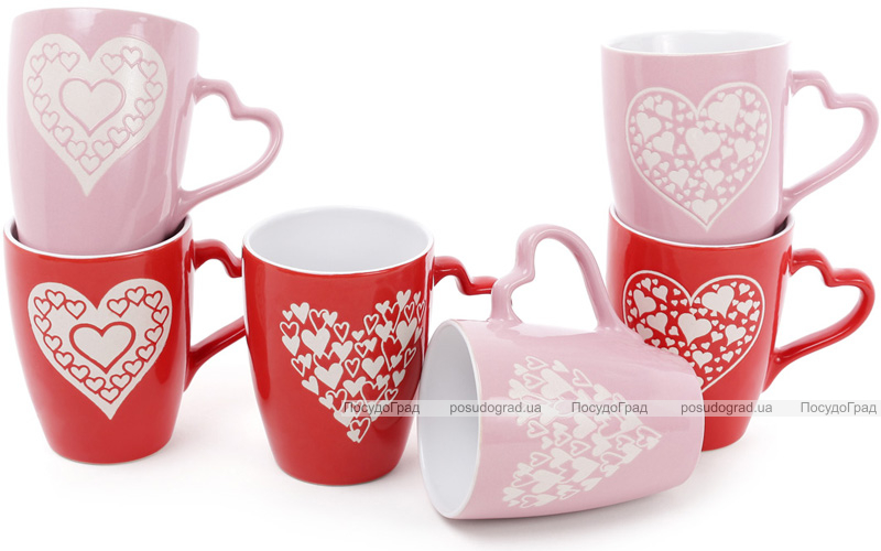 Кружка Shabby Chic "Сердце" 330мл, керамическая