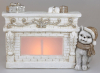Декоративная фигура «Пёсик у камина» с LED-подсветкой 42.5х14х28.5см