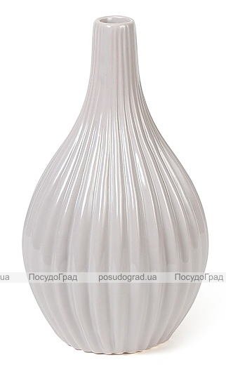 Керамічна ваза Stone Flower 25см сіра