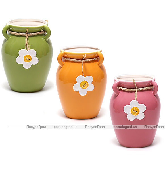 Керамическая ваза Shabby Chic "Ромашка" 18.5см