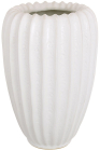 Ваза керамическая "Shell White" Ø16.5х25см, белая