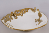 Блюдо для фруктів "Жар-птиця" Gold Luxury-05 Ø33х11см з декоративними стразами
