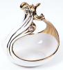 Цукерниця "Перо жар-птиці" Gold Luxury-21 27см з декоративними стразами