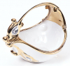 Цукерниця "Перо жар-птиці" Gold Luxury-22 21см з декоративними стразами