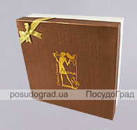 Блюдо Gold Luxury 28x24.3x7см з декоративними стразами