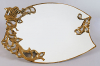Блюдо Gold Luxury 39x26.5x5см з декоративними стразами