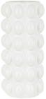 Ваза керамическая White Bubble 30см, белая