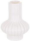 Набор 4 керамических подсвечника "White Candle" фигурный, белый, Ø7.5х10см