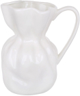 Ваза-кувшин фарфоровая "Flowers Garden White" 19см