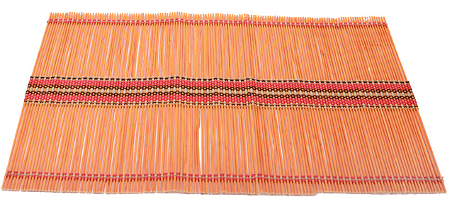 Бамбуковий килимок (серветка) Bamboo Mat-115, 30х45см, кольоровий