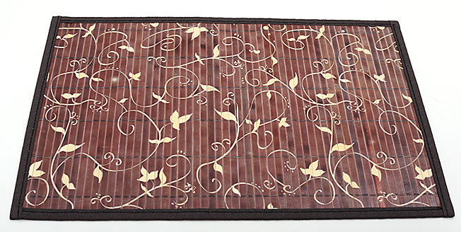 Бамбуковий килимок (серветка) Bamboo Mat-124, 30х45см, з прошитим краєм