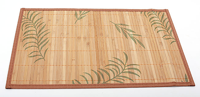 Бамбуковий килимок (серветка) Bamboo Mat-127, 30х45см, з прошитим краєм