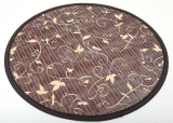 Бамбуковий килимок (серветка) Bamboo Mat-130, Ø38см, з прошитим краєм