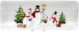 Блюдо «Snowman Party» керамическое 40.4х15.8см