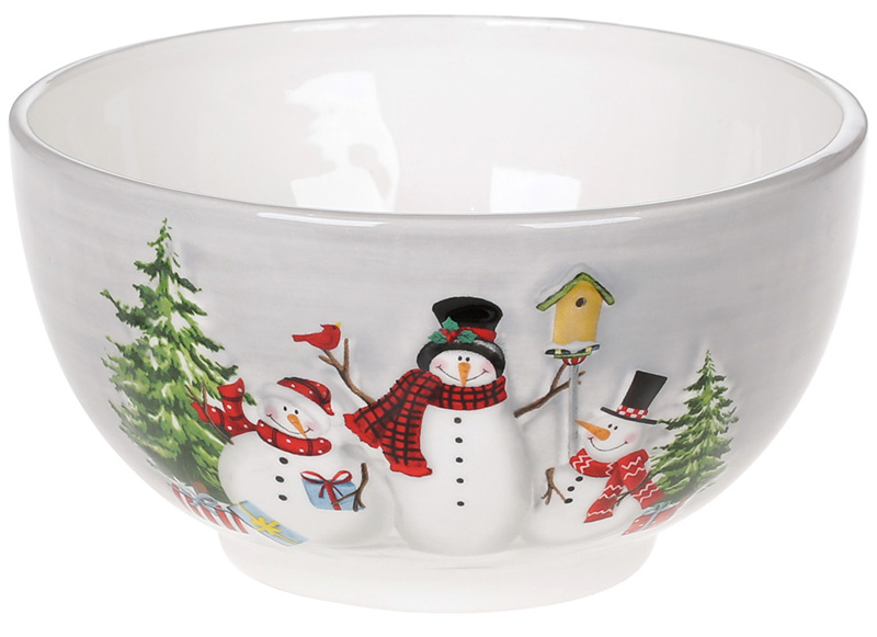 Салатник керамический «Snowman Party» 700мл