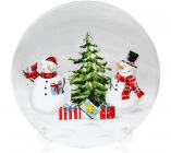 Тарелка керамическая «Snowman Party» Ø19.9см