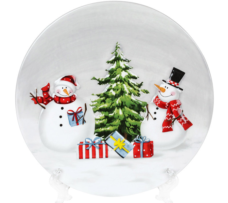 Тарілка керамічна «Snowman Party»Ø 19.9см