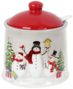 Сахарница керамическая «Snowman Party» 250мл, с ложкой