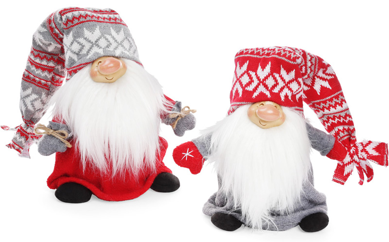 Новорічна м'яка іграшка "Щасливий Санта" 25см