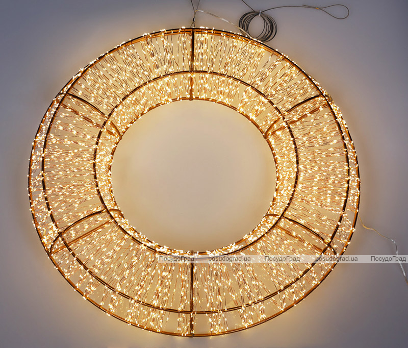 Декор з LED-підсвіткою "Вогняне Кільце" Ø70см